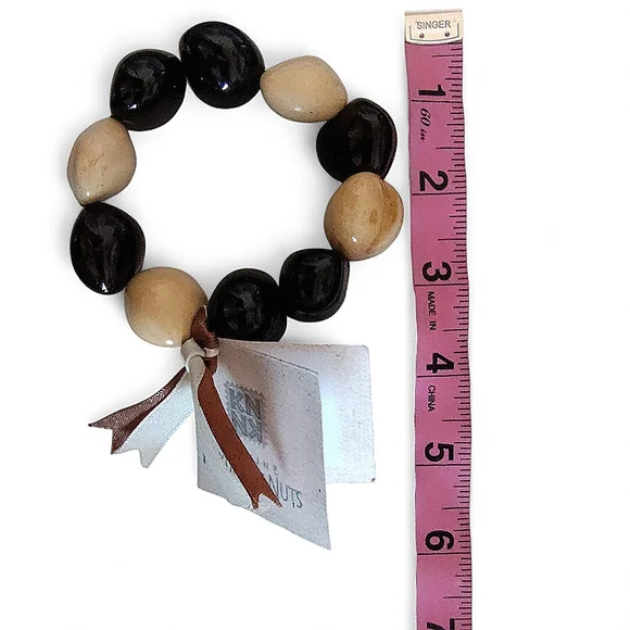 Genuine Kukui Tree Nuts Strand Bracelet NEW - Picture 6 of 6